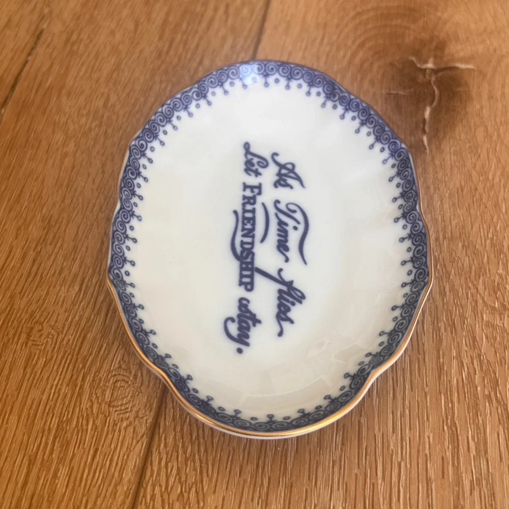 Williamsburg Reserve Porcelain Friendship Trinket Dish Mottahedeh Portugal - Picture 5 of 9